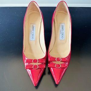 Jimmy Choo Red Patent Leather Heels